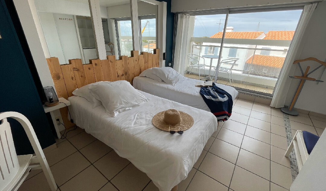 Chambre double balcon port et océan (PMR)